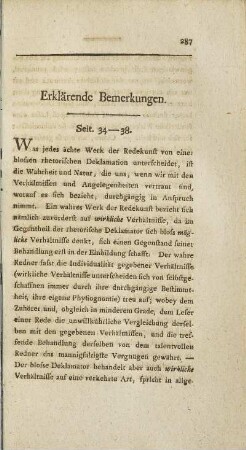 Erklärende Bemerkungen.
