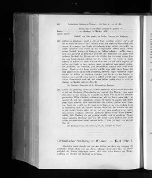 Livländischer Städtetag zu Wolmar. - 1504 Febr. 4.