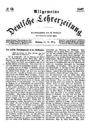 Der deutsche Sprachunterricht in der Volksschule