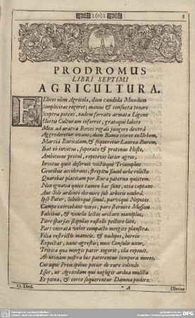PRODOMUS LIBRI SEPTIMI AGRICULTURA.