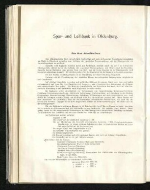 Spar- und Leihbank in Oldenburg