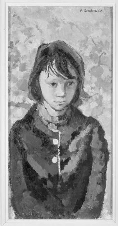 Petra : Friderun Bondzin (geb. 1929): Petra, Öl, 80 x 40 cm, 1968. Dresden: VII. Kunstausstellung der DDR, 1972