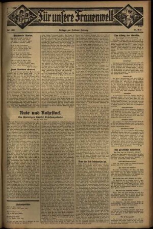 Zweite Ausgabe vom Donnerstag, den 11. Mai 1933.