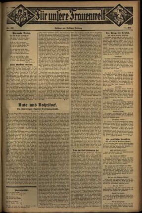 Zweite Ausgabe vom Donnerstag, den 11. Mai 1933.