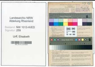 Entnazifizierung Elisabeth Urff , geb. 06.07.1895 (Lehrerin)