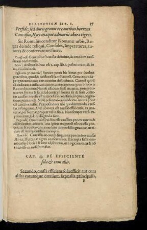 Cap. 4. De Efficiente sola et cum aliis.