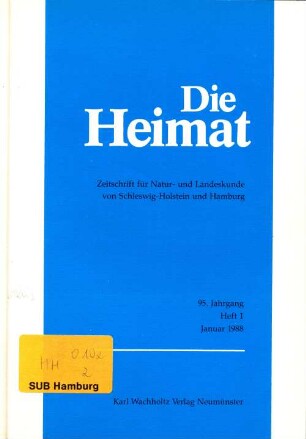 Heft 1 Januar 1988