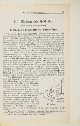 III. Mathematische Erdkunde