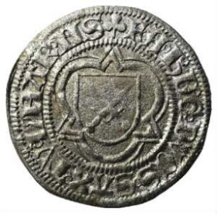 Münze, 1/2 Groschen (Schwertgroschen), 1490