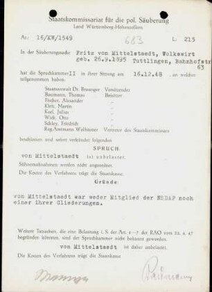 Mittelstaedt, Fritz