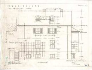 Fischer, Theodor; München; Haus Milker - Südost (Ansicht)