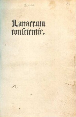 Lauacrum conscientie