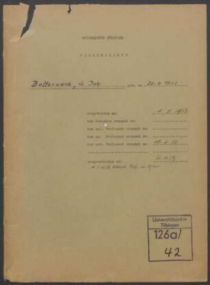 Botterweck, Gerhard Johannes * 1917