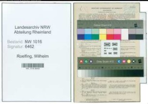 Entnazifizierung Wilhelm Roelfing , geb. 01.04.1886 (Landwirt)