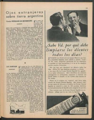 Ojos extranjeros sobre tierra argentina - Conde Hermann de Keyserling [y] Luc Durtain [y] Paul Morand [y] Jules Romains