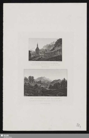 St. Peter Kirchhof zu Salzburg / Der Untersberg bey Salzburg