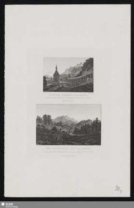St. Peter Kirchhof zu Salzburg / Der Untersberg bey Salzburg