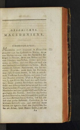 Geschichte Macedoniens.