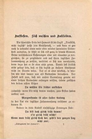 Schlagworte des Humors : ein Beitrag zur Kulturgeschichte unserer Zeit, zugleich eine Anweisung, im geselligen Verkehr immer das recht Wort zu finden