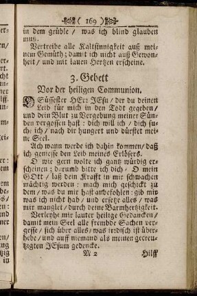 3. Gebett Vor der heiligen Communion