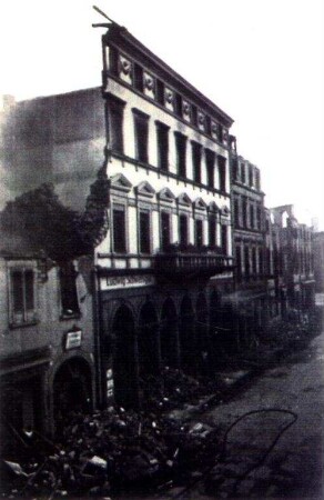 Zerstörungen Zweiter Weltkrieg. Erbprinzenstraße 4
