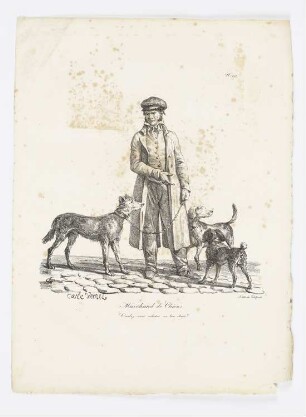 Marchand de Chiens, Blatt 93 der Folge "Rufe von Pariser Straßenhändlern"