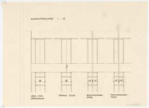 Forschungsinstitut für Holzwerkstoffe, Karlsruhe: Ansichten Ausschnitte 1:10
