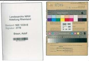 Entnazifizierung Adolf Braun , geb. 24.12.1888 (Beamter)