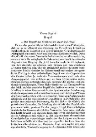 Viertes Kapitel Hegel
