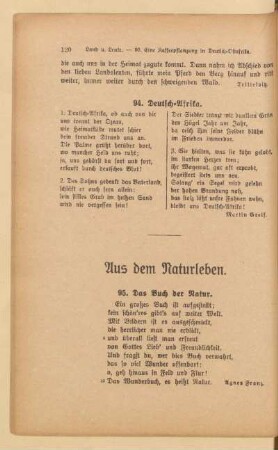 Aus dem Naturleben