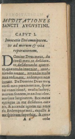 Meditationes Sancti Augustini.