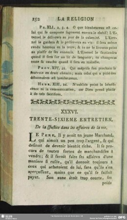 XXXVI. Trente-Sixieme Entretien