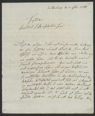 Briefe an Friedrich Nicolai : 02.02.1788-18.10.1788