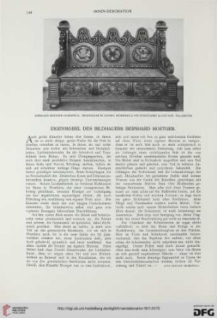Eigenmöbel des Bildhauers Bernhard Hoetger