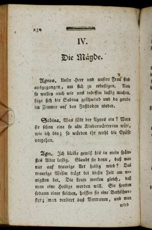 IV. Die Mägde.