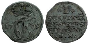 1 Sechsling, Hzgl. Schleswig-Holstein-Gottorpische Linie, Karl Friedrich (1702 - 1739)