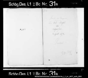 Überlassung eines Busches bei Helpensen an Hermann von Mengerßen