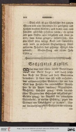 Sechzehntes Kapitel