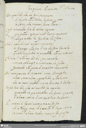 [Text 37:] Pasquino eremita