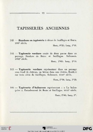 Tapisseries anciennes