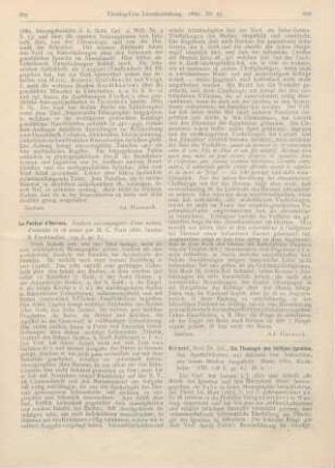 606-608 [Rezension] Nirschl, Jos., Die Theologie des heiligen Ignatius, des Apostelschülers und Bischofs von Antiochien aus seinen Briefen dargestellt