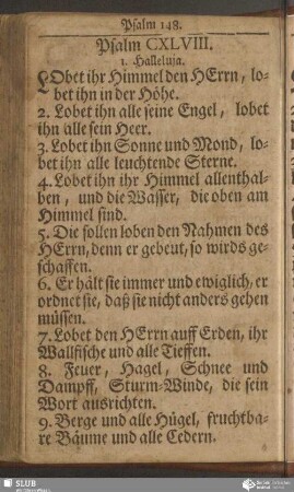Psalm CXLVIII