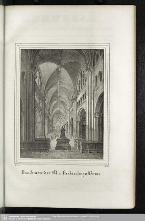Das Innere der Münsterkirche zu Bonn