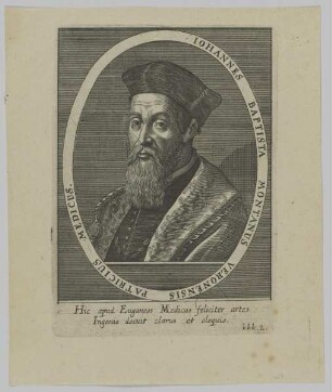 Bildnis des Iohannes Baptista Montanus