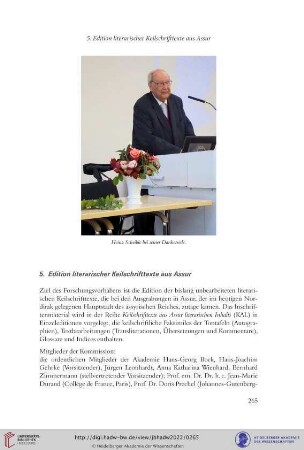 5. Edition literarischer Keilschrifttexte aus Assur