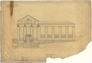 Billing, Hermann; Baden-Baden; Kunsthalle - Fassade zur Lichtentaler-Allee (Ansicht)