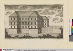 Le Grand Marot, Bl. 62: Veüe du costé du Palais de Monsieur le Duc d'Orleans basty a Blois [...]