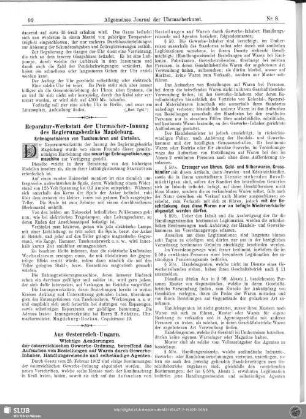 Reparatur-Werkstatt der Uhrmacher-Innung des Regierungsbezirks Magdeburg