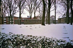 Alter Friedhof: Ehrenhain für die Gefallenen des Ersten Weltkriegs im Winter