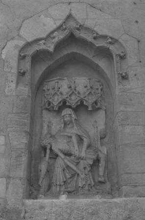 Coburg: Pieta in der Festungsmauer